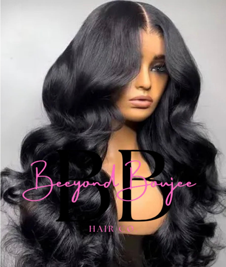 13x4 Raw Body Wave Luxury Lace Front Wig — Pre-Plucked & Pre-Bleached