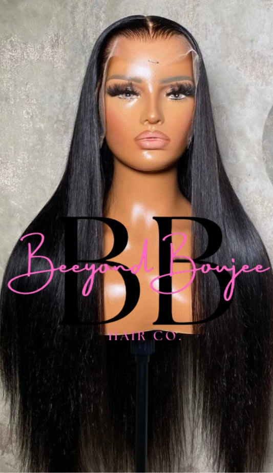 13x4 Straight Raw Luxury Lace Front Wig — Pre-Plucked & Pre-Bleached
