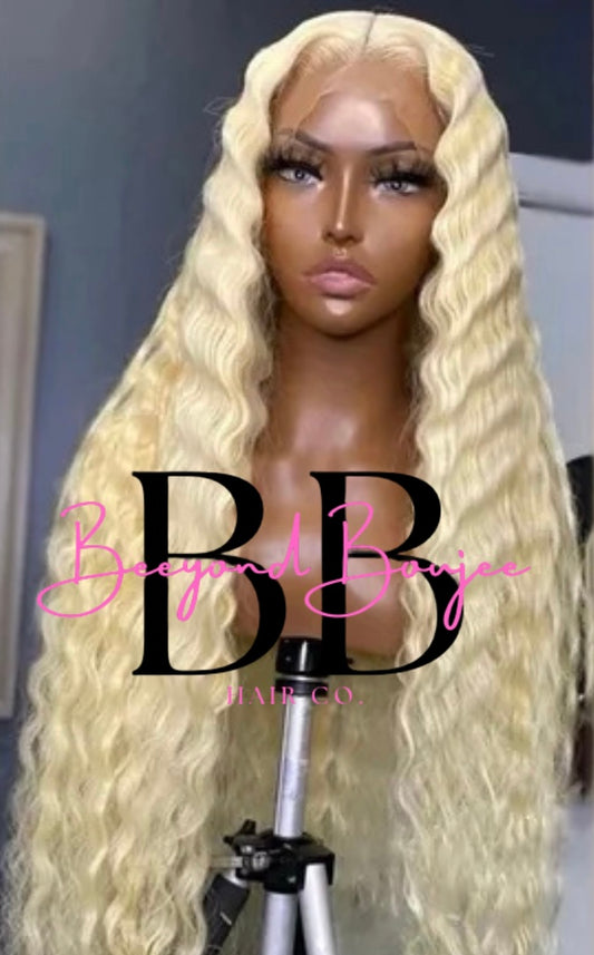 613 13x4 Raw Kinky Curly Luxury Lace Front Wig — Pre-Plucked & Pre-Bleached